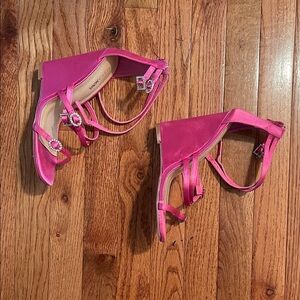 Fashion Nova Pink Wedges